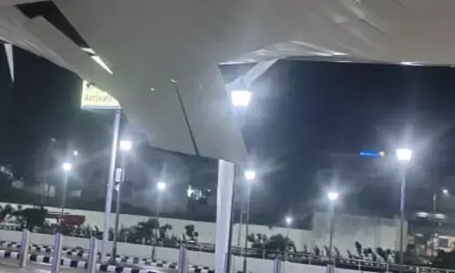 नवनिर्मित अंडमान एयरपोर्ट बिल्डिंग की छत ढहने के बाद ट्विटर पर उमड़ पड़ी लोगों की भीड़