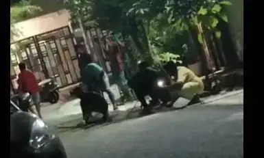 गाजियाबाद: 12 लोगों को काटने वाले कुत्ते को लोगों ने पीट-पीटकर मार डाला वीडियो आया सामने