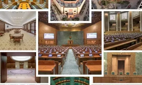 भविष्य के संसद भवन के अंदर की हाई-टेक एआई तंत्र की तस्वीरे आई सामने