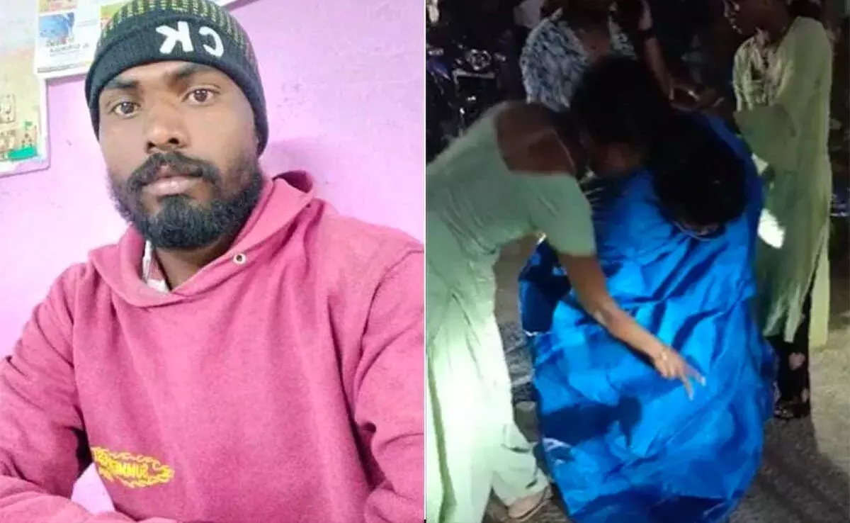 हैदराबाद में शर्मसार करने वाली घटना? युवक ने अपनी मां के सामने महिला को सड़क पर किया निर्वस्त्र, गिरफ्तार हैदराबाद में शर्मसार करने वाली घटना? युवक ने अपनी मां के सामने महिला को सड़क पर किया निर्वस्त्र, गिरफ्तार