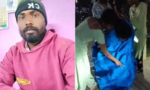 हैदराबाद में शर्मसार करने वाली घटना? युवक ने अपनी मां के सामने महिला को सड़क पर किया निर्वस्त्र, गिरफ्तार हैदराबाद में शर्मसार करने वाली घटना? युवक ने अपनी मां के सामने महिला को सड़क पर किया निर्वस्त्र, गिरफ्तार