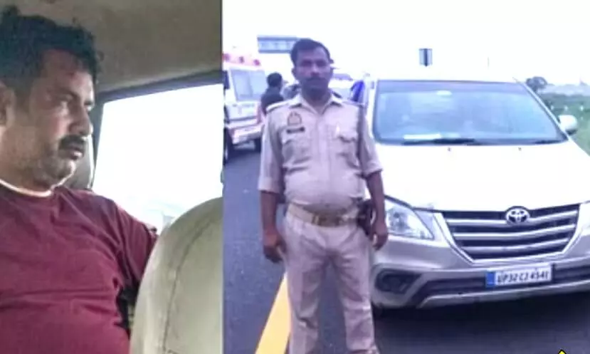 पूर्वाञ्चल एक्सप्रेसवे पर संदिग्ध खड़ी गाड़ी को पुलिस ने जाकर किया चेक, लाश देख हुए हैरान फिर बच्चों ने जब बताई पूरी घटना तो पुलिस के उड़े होश