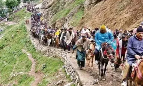 1 जुलाई से अब तक 4.5 लाख से अधिक तीर्थयात्री कर चुके हैं अमरनाथ गुफा के दर्शन 1 जुलाई से अब तक 4.5 लाख से अधिक तीर्थयात्री कर चुके हैं अमरनाथ गुफा के दर्शन