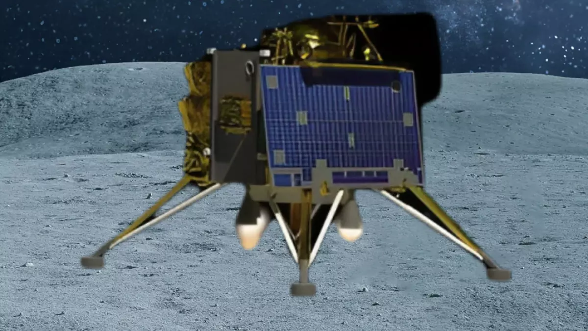 Vikram again made soft landing on the moon ISRO shared the video