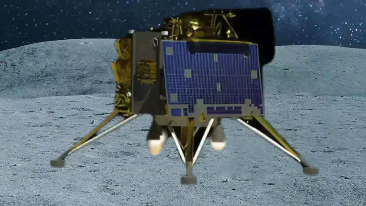 Vikram again made soft landing on the moon ISRO shared the video Vikram again made soft landing on the moon ISRO shared the video