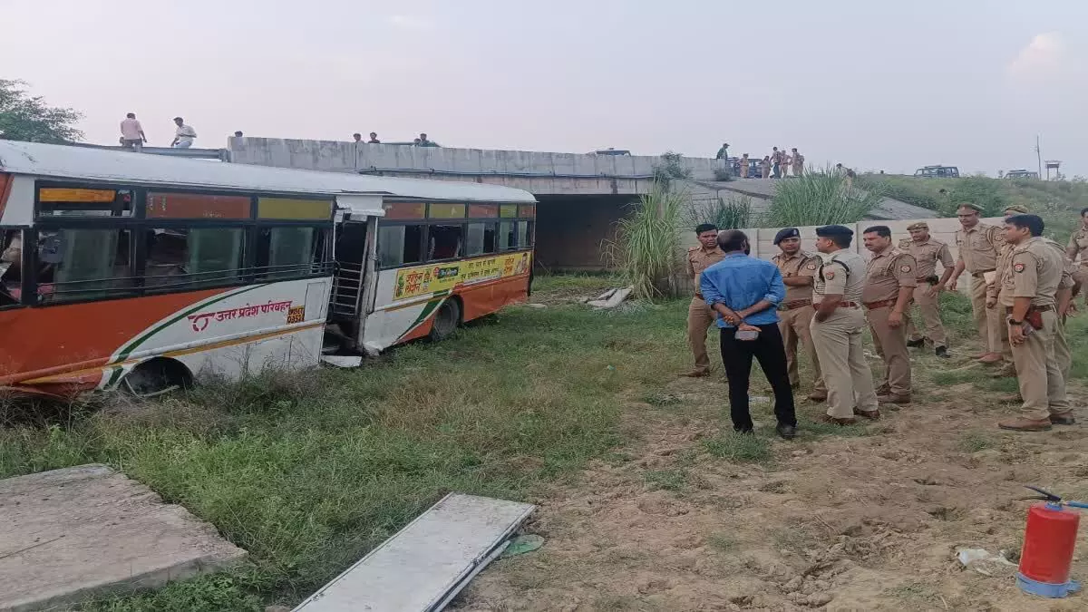दिल्ली मेरठ एक्सप्रेसवे पर बड़ा हादसा : यात्रियों से भरी बस फ्लाईओवर से गिरी, 20 से ज्यादा घायल, देखें खौफनाक वीडियो
