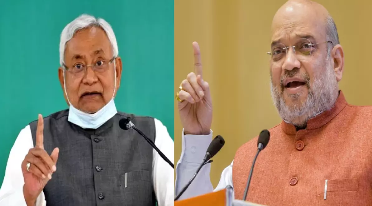जंगलराज पर अमित शाह के बयान पर नीतीश कुमार ने किया जबरदस्त पलटवार, दिया ये बयान! जंगलराज पर अमित शाह के बयान पर नीतीश कुमार ने किया जबरदस्त पलटवार, दिया ये बयान!