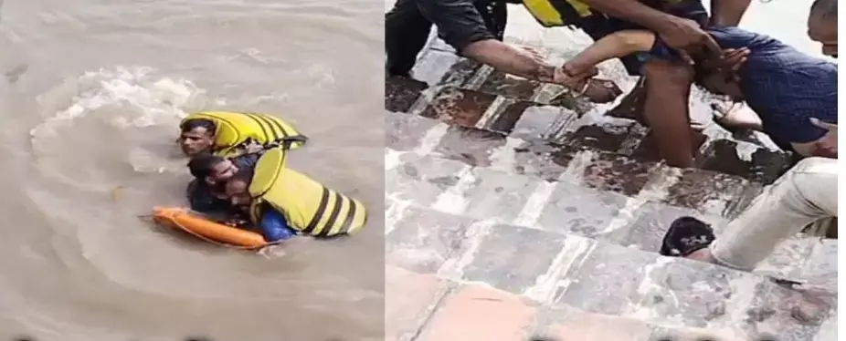 प्रेमी प्रेमिका ने हाथ बांधकर नहर में लगाई छलांग,  जल पुलिस ने बचाई जान युवक एटा का और युवती हरिद्वार की रहने वाली प्रेमी प्रेमिका ने हाथ बांधकर नहर में लगाई छलांग,  जल पुलिस ने बचाई जान युवक एटा का और युवती हरिद्वार की रहने वाली