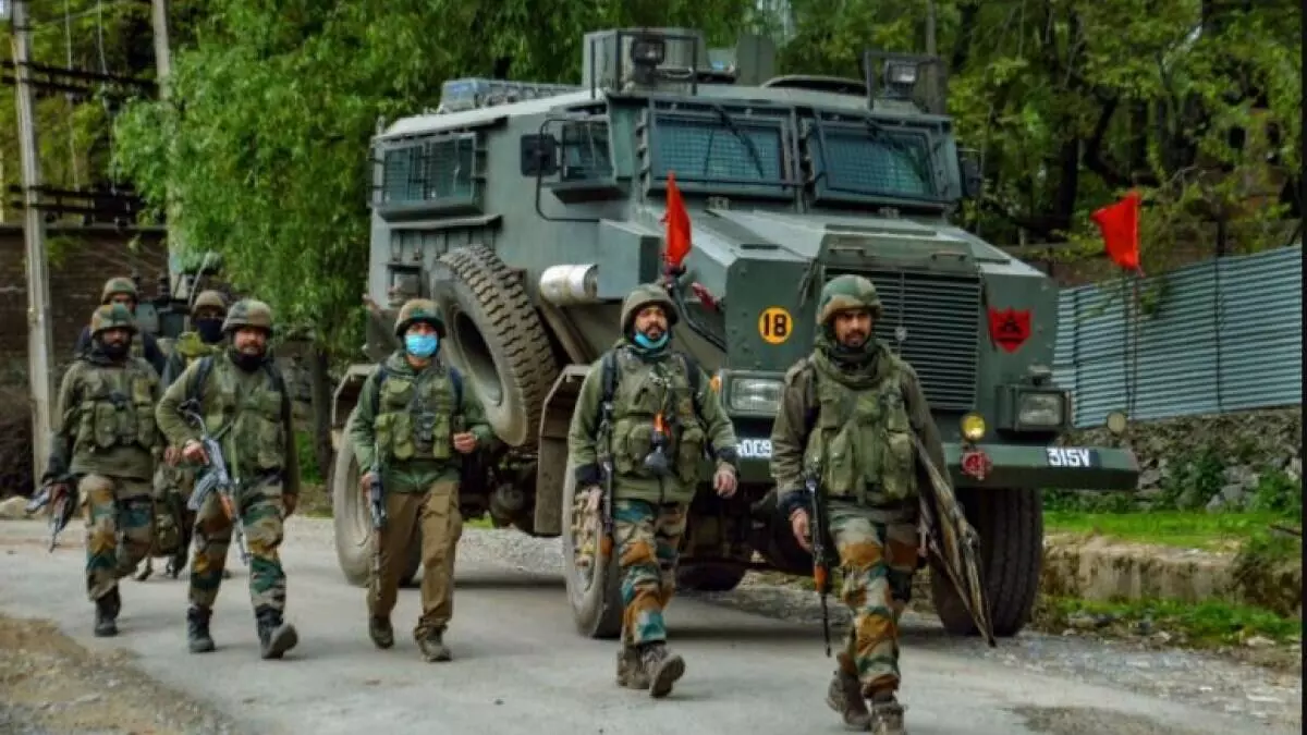 Army has surrounded many terrorists in Kulgam. Army operation continues for two days.