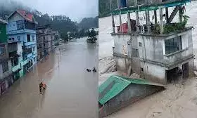 Cloud burst in Sikkim 23 army soldiers missing Cloud burst in Sikkim 23 army soldiers missing