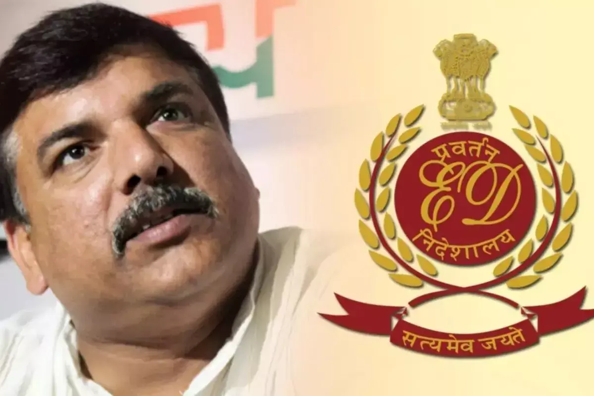 शराब घटाले में आप सांसद संजय सिंह हुए गिरफ्तार, ED ने घर पे की कार्रवाई शराब घटाले में आप सांसद संजय सिंह हुए गिरफ्तार, ED ने घर पे की कार्रवाई