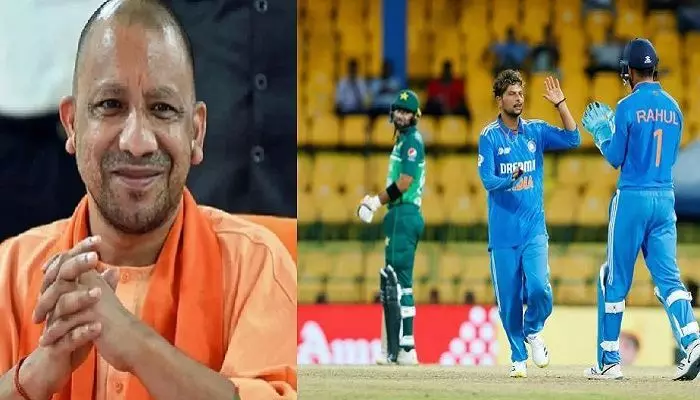 Team India defeated Pakistan in the World Cup match, CM Yogi congratulated the team