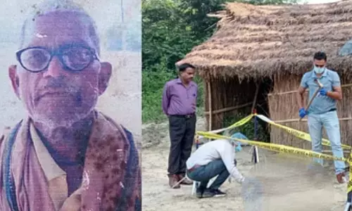 छप्पर से नीचे सो रहे बुजुर्ग की कुल्हाड़ी से वार कर हत्या, खून से लथपथ मिला शव