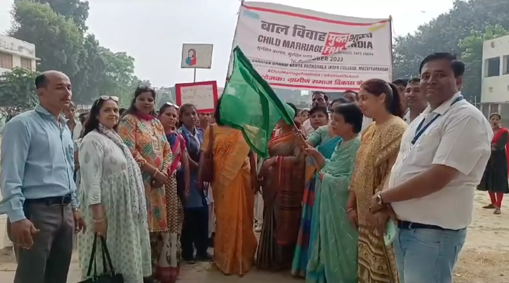 मुजफ्फरनगर : एसडी कन्या इंटर कॉलेज में बाल विवाह मुक्त भारत को लेकर रैली का हुआ आयोजन