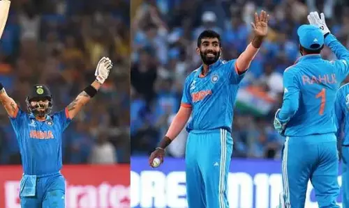 World Cup: विराट कोहली के शानदार शतक की बदौलत भारत ने बांग्लादेश को 7 विकेट से हराया World Cup: विराट कोहली के शानदार शतक की बदौलत भारत ने बांग्लादेश को 7 विकेट से हराया