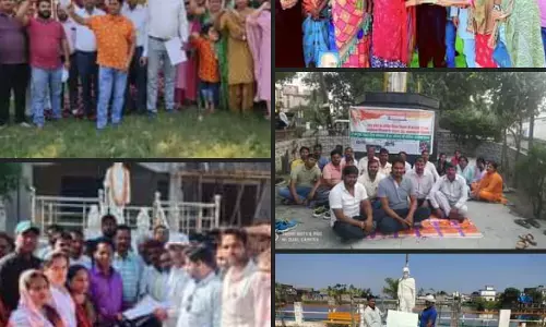 नियमितीकरण सहित कई मांगों को लेकर अनुदेशकों का क्रमिक अनशन जारी, गोरखपुर समेत प्रदेश के कई जिलों में हुआ प्रदर्शन नियमितीकरण सहित कई मांगों को लेकर अनुदेशकों का क्रमिक अनशन जारी, गोरखपुर समेत प्रदेश के कई जिलों में हुआ प्रदर्शन