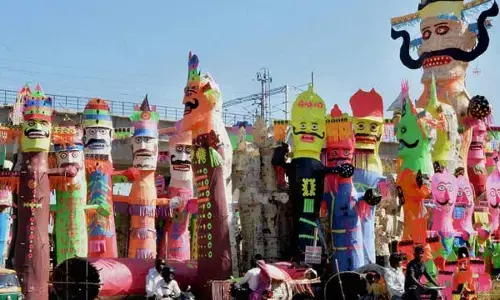 This time 80 feet Ravana will burn in Lucknow, know what is the specialty This time 80 feet Ravana will burn in Lucknow, know what is the specialty