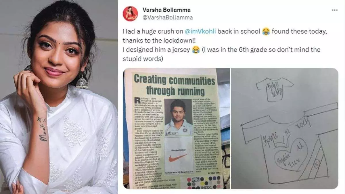 विराट कोहली के लिए 27 साल की एक्ट्रेस ने किया प्यार का इजहार, टी-शर्ट पर लिखा नाम