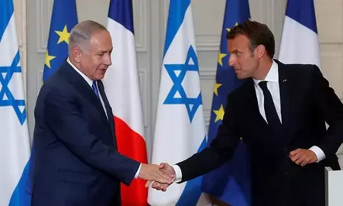 Israel-Hamas war : इजराइल पहुंचे फ्रांसीसी राष्ट्रपति मैक्रों, नेतन्याहू से मिलेंगे: 24 घंटे में 436 फिलिस्तीनियों की मौत Israel-Hamas war : इजराइल पहुंचे फ्रांसीसी राष्ट्रपति मैक्रों, नेतन्याहू से मिलेंगे: 24 घंटे में 436 फिलिस्तीनियों की मौत