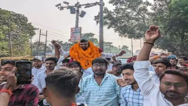 Student leader Ajay Samrat released from jail after 105 days