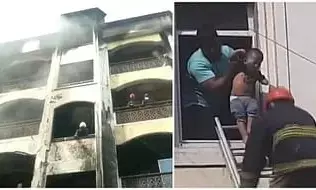 हैदराबाद में कार रिपेयरिंग गैराज से शुरू हुई आग बिल्डिंग में फैली, 9 की मौत, केमिकल से फैली आग! हैदराबाद में कार रिपेयरिंग गैराज से शुरू हुई आग बिल्डिंग में फैली, 9 की मौत, केमिकल से फैली आग!