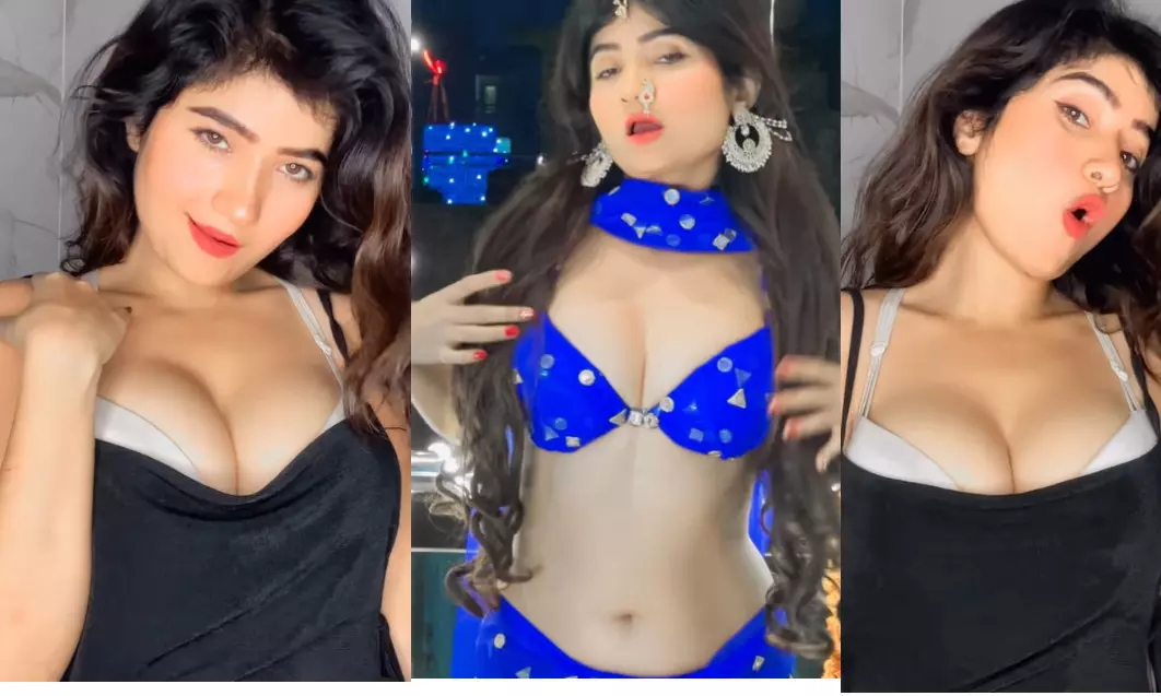 भोजपुरी एक्ट्रेस ब्लू ड्रेस में शेयर किया सेक्सी वीडियो