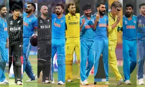 ICC ने वर्ल्ड कप प्लेइंग-11 का किया ऐलान: रोहित शर्मा बने कप्तान, छह भारतीयों को मिली जगह, चैम्पियन कप्तान को नहीं मिली जगह! ICC ने वर्ल्ड कप प्लेइंग-11 का किया ऐलान: रोहित शर्मा बने कप्तान, छह भारतीयों को मिली जगह, चैम्पियन कप्तान को नहीं मिली जगह!