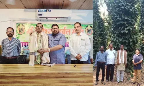 म.प्र. विधानसभा के विपक्ष के पूर्व उप नेता राजाराम तोड़ेम पहुंचे राजाराम त्रिपाठी के हर्बल फार्म, बोले- गेम चेंजर है काली-मिर्च की ये नई प्रजाति म.प्र. विधानसभा के विपक्ष के पूर्व उप नेता राजाराम तोड़ेम पहुंचे राजाराम त्रिपाठी के हर्बल फार्म, बोले- गेम चेंजर है काली-मिर्च की ये नई प्रजाति