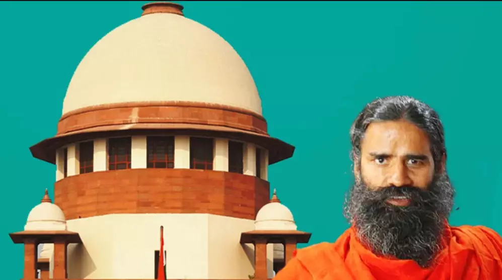 सुप्रीम कोर्ट ने रामदेव की पतंजलि को लगाई फटकार! 1 करोड़ का जुर्माना लगा देंगे, अगर... सुप्रीम कोर्ट ने रामदेव की पतंजलि को लगाई फटकार! 1 करोड़ का जुर्माना लगा देंगे, अगर...