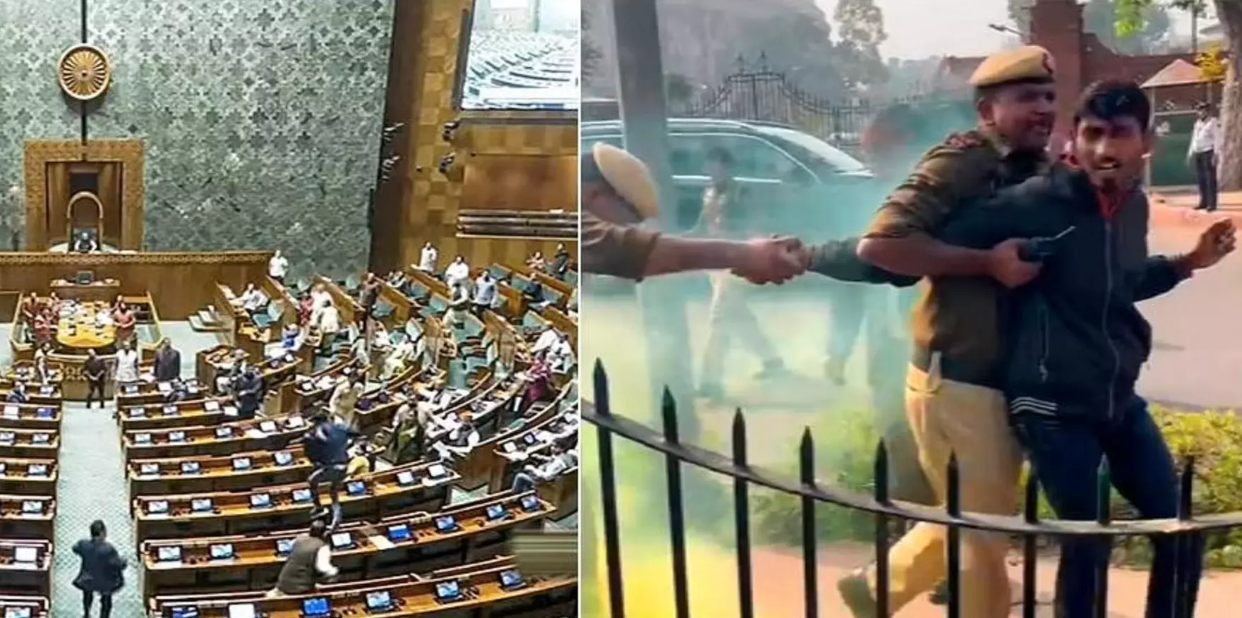 Parliament security breach : संसद सुरक्षा चूक मामले में बड़ा एक्शन, सुरक्षा स्टाफ से जुड़े 8 लोग सस्पेंड! Parliament security breach : संसद सुरक्षा चूक मामले में बड़ा एक्शन, सुरक्षा स्टाफ से जुड़े 8 लोग सस्पेंड!