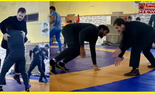 हरियाणा अखाड़े में पहुंचे राहुल गांधी: बजरंग पूनिया से लड़ी कुश्ती, सीखे दांव-पेंच, बोले- पहलवानों को अखाड़े में लड़ने दीजिए!