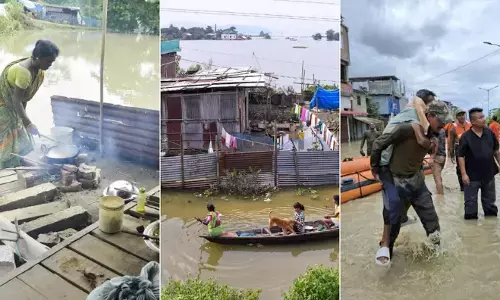Assam Flood Update: चारों तरफ तबाही का मंजर, अब तक 62 की मौत, 21 लाख से ज्यादा हुए बेघर Assam Flood Update: चारों तरफ तबाही का मंजर, अब तक 62 की मौत, 21 लाख से ज्यादा हुए बेघर