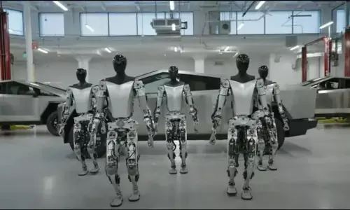 Tesla Humanoid Robot: टेस्ला अगले साल आंतरिक इस्तेमाल के लिए लाएगी ह्यूमनॉइड रोबोट, एलन मस्क का एलान Tesla Humanoid Robot: टेस्ला अगले साल आंतरिक इस्तेमाल के लिए लाएगी ह्यूमनॉइड रोबोट, एलन मस्क का एलान