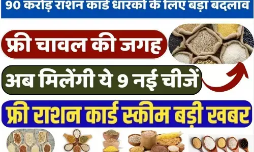 Free Ration Card Scheme 2024: 90 करोड़ राशन कार्ड धारकों के लिए बड़ा बदलाव, फ्री चावल की जगह अब मिलेंगी ये 9 नई चीजें Free Ration Card Scheme 2024: 90 करोड़ राशन कार्ड धारकों के लिए बड़ा बदलाव, फ्री चावल की जगह अब मिलेंगी ये 9 नई चीजें
