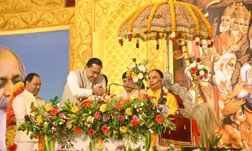 छठे दिन भारत उत्कर्ष महायज्ञ रामकथा में हुआ राम–सीता विवाह