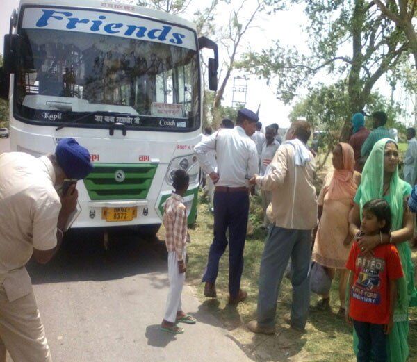 हरियाणा में बस में विस्फोट 15 घायल दो की हालत गंभीर