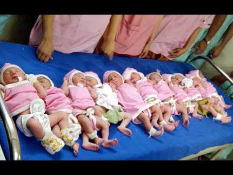एक माँ ने दिया 17 मिनट में 11 बच्चों का जन्म जानिये पूरी घटना हैरान ना हों