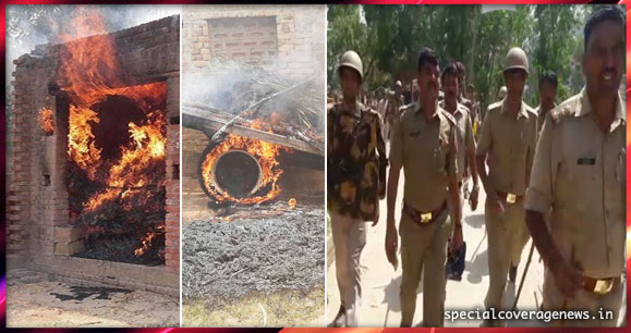 यूपी में लाउड स्पीकर को लेकर दो समुदायों में खूनी जंग, एक की मौत, 25 घर फूंके गये यूपी में लाउड स्पीकर को लेकर दो समुदायों में खूनी जंग, एक की मौत, 25 घर फूंके गये