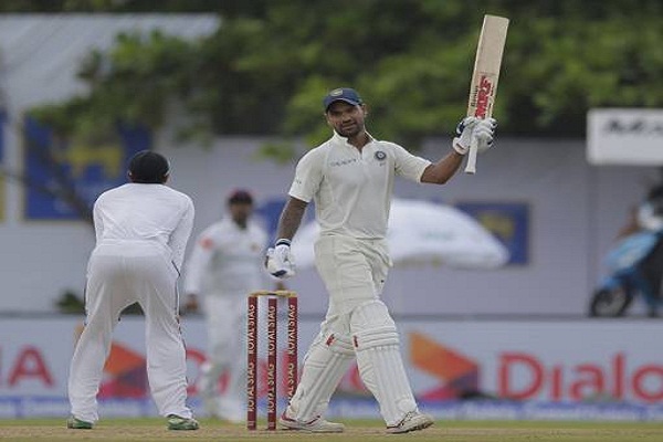 LIVE INDvsSL 1st टेस्ट: धवन ने लगाया सतक, भारत मजबूत स्थिति में