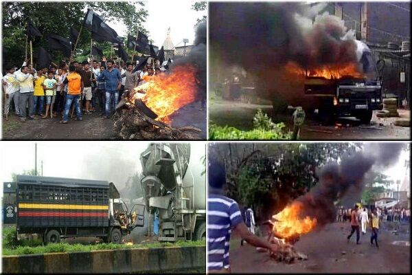 महाराष्ट्र: जमीन अधिग्रहण को लेकर किसानों का हिंसक प्रदर्शन, पुलिस की गाड़ियां फूंकीं महाराष्ट्र: जमीन अधिग्रहण को लेकर किसानों का हिंसक प्रदर्शन, पुलिस की गाड़ियां फूंकीं