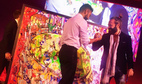 महिला फैन ने 2.4 करोड़ रुपए में खरीदी विराट कोहली की पेंटिंग