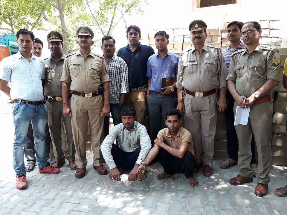 कासगंज पुलिस ने बरामद की लाखों की शराब