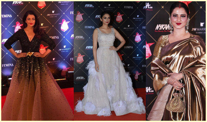 Nykaa Femina Beauty Awards 2018: रेड कारपेट पर इन अभिनेत्रियों ने बिखेरा हुस्न का जलबा