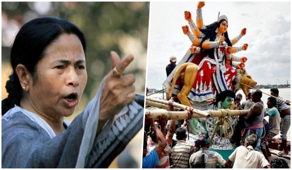 हाई कोर्ट ने पलटा ममता सरकार का फैसला, मूर्ति विसर्जन से रोक हटी हाई कोर्ट ने पलटा ममता सरकार का फैसला, मूर्ति विसर्जन से रोक हटी