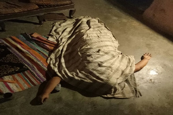 कनावनी गांव में बुजुर्ग महिला की मौत