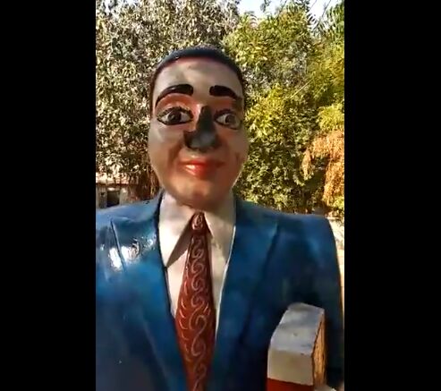 यूपी के नॉएडा में अम्बेडकर की मूर्ति की छतिग्रस्त, इलाके में बना तनाव