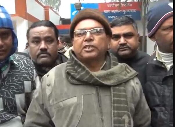 मुरादाबाद जिले के मझोला थाने में भाजपा नेताओं का हंगामा!