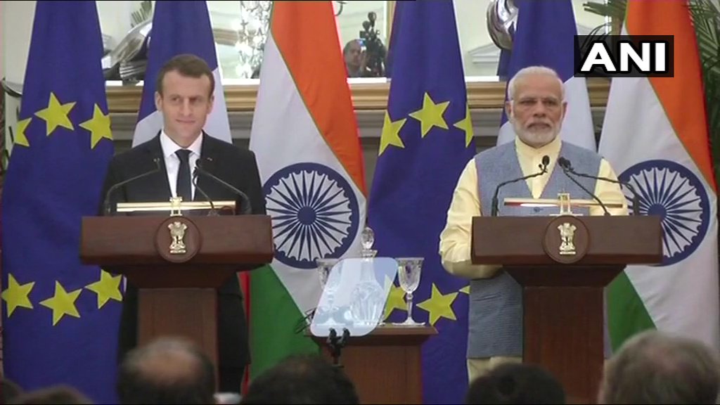 भारत और फ्रांस के बीच 14 समझौतों पर हुए हस्ताक्षर