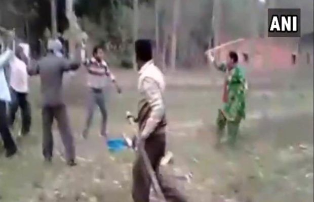 हरियाणा: महिला अकेले भिड गई पति के खातिर गुंडों से और फिर भागे, देखें वीडियो