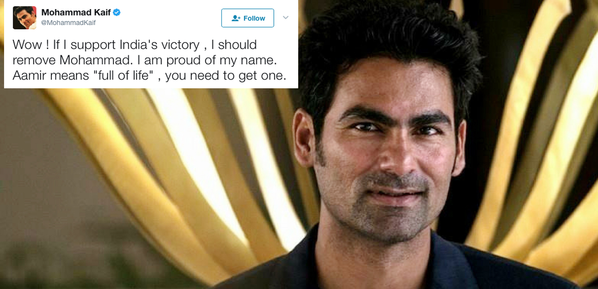 कुलभूषण जाधव : कैफ की बधाई पर पाक टोलर्स बोले- नाम से मोहम्मद हटा लो, कुछ ऐसा दिया करारा जवाब